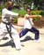 Richard T. Jones and Tae kown do trainer