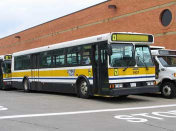 A view of the bus used for exterior shots