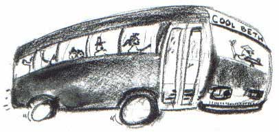 Drawing of The Cool Bus Express.